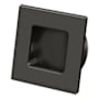 Deltana Solid Brass Heavy Duty 2-3/4" Square Pocket Door Flush Pull Oil Rubbed Bronze