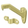 Deltana Solid Brass Straight Arm Hand Rail Bracket Unlacquered Brass
