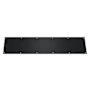 Deltana Commercial 8" x 34" Stainless Steel Kick Plate for Swinging Doors Black