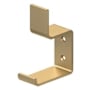 Deltana 2-5/8" Projection Heavy Duty Modern Utility Hook Brushed Brass