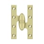 Deltana 5" x 3-1/4" Solid Brass Right Hand Olive Knuckle Hinge with Ball Bearing - 10 Pack Unlaquered