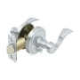 Deltana Lacovia Left Handed Privacy Door Leverset With Round Rose Bright Chrome
