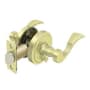 Deltana Lacovia Left Handed Privacy Door Leverset With Round Rose Polished Brass