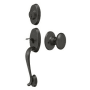 Deltana Riversdale Keyed Entry Single Cylinder Handleset With Interior Knob Oil Rubbed Bronze