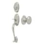 Deltana Riversdale Keyed Entry Single Cylinder Handleset With Interior Knob Satin Nickel