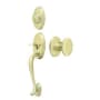 Deltana Riversdale Keyed Entry Single Cylinder Handleset With Interior Knob Polished Brass