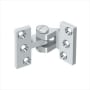 Deltana 3-3/4" x 2-1/2" Solid Brass Intermediate Pivot Hinge - 10 Pack Chrome