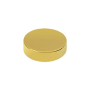 Deltana 1" Diameter Solid Brass Round Screw Covers Lifetime Polished Brass