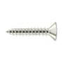 Deltana #10 x 1" Solid Brass Wood Screw - Single Polished Nickel