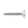 Deltana #10 x 1" Solid Brass Wood Screw - Single Chrome