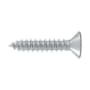 Deltana #10 x 1" Solid Brass Wood Screw - Single Brushed Chrome
