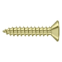 Deltana #10 x 1" Solid Brass Wood Screw - Single Unlacquered Brass