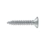 Deltana #7 x 3/4" Solid Brass Wood Screw - Single Brushed Chrome