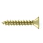 Deltana 1-1/4" #12 Steel Wood Screw - Sold In Singles Polished Brass
