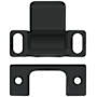 Deltana 2-13/16 Tall Adjustable Strike Plate Black