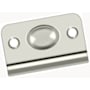 Deltana Solid Brass Door Strike Plate for Ball Catch Polished Nickel