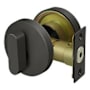 Deltana Elite Keyed Entry Single Cylinder Deadbolt with Round Rosette Oil Rubbed Bronze