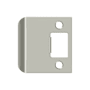 Deltana 2-1/4 Tall Extended Lip Strike Plate Satin Nickel