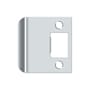 Deltana 2-1/4 Tall Extended Lip Strike Plate Polished Chrome