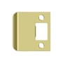 Deltana 2-1/4 Tall Extended Lip Strike Plate Polished Brass