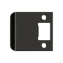 Deltana 2-1/4" X 2-1/2" Extended Lip Strike Plate Oil Rubbed Bronze