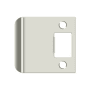 Deltana 2-1/4" X 2-1/2" Extended Lip Strike Plate Bright Nickel