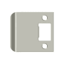 Deltana 2-1/4" X 2-1/2" Extended Lip Strike Plate Satin Nickel