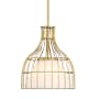 Designers Fountain Evensong 12" Wide Cage Pendant Brushed Gold