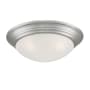 Designers Fountain Tap 2 Light 17" Wide Flush Mount Bowl Ceiling Fixture Brushed Nickel