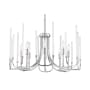 Designers Fountain Laretto 8 Light 26" Wide Taper Candle Chandelier Chrome