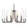 Designers Fountain Laretto 8 Light 26" Wide Taper Candle Chandelier Satin Copper Bronze