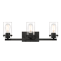 Designers Fountain Jedrek 3 Light 24" Wide Vanity Light Black