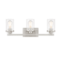 Designers Fountain Jedrek 3 Light 24" Wide Vanity Light Brushed Nickel