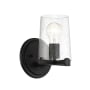 Designers Fountain Matteson 9" Tall Bathroom Sconce Matte Black
