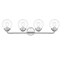 Designers Fountain Knoll 4 Light 33" Wide Vanity Light Chrome