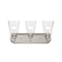 Designers Fountain Zane 3 Light 19" Wide Bathroom Vanity Light Brushed Nickel