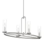 Designers Fountain Hudson Heights 4 Light 32" Wide Linear Pendant Polished Nickel