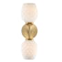 Designers Fountain Dita 2 Light 17" Tall Wall Sconce Brushed Gold