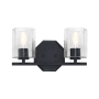 Designers Fountain Haven 2 Light 16" Wide Vanity light Matte Black