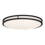 Designers Fountain 24" Wide Integrated LED Flush Mount Ceiling Fixture Matte Black