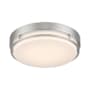 Designers Fountain Noble 14" Wide Integrated LED Flush Mount Drum Ceiling Fixture Brushed Nickel