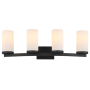Design House Desta 4 Light 30" Wide Bathroom Vanity Light Matte Black