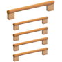 Design House Porter 3-3/4 Inch Center to Center Handle Cabinet Pull - Pack of 5 Satin Gold