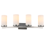 Design House Desta 4 Light 30" Wide Bathroom Vanity Light Satin Nickel