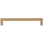 DesignPerfect Contemporary 6-5/16" (160 mm) Center to Center Square Bar Cabinet Handle / Drawer Pull Champagne Bronze / Gold