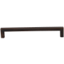 DesignPerfect Contemporary 6-5/16" (160 mm) Center to Center Square Bar Cabinet Handle / Drawer Pull Brushed Oil Rubbed Bronze