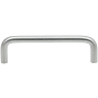 DesignPerfect Standard 4" (101.6 mm) Center to Center Wire Cabinet Handle / Drawer Pull Brushed Chrome