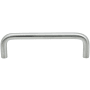 DesignPerfect Standard 3-3/4" (96 mm) Center to Center Wire Cabinet Handle / Drawer Pull Brushed Chrome