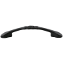 DesignPerfect Traditional Pack of (10) 3-3/4" Center to Center Arch Bow Cabinet Handles / Drawer Pulls with Weave Accent Black