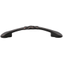 DesignPerfect Traditional Pack of (10) 3-3/4" Center to Center Arch Bow Cabinet Handles / Drawer Pulls with Weave Accent Brushed Oil Rubbed Bronze